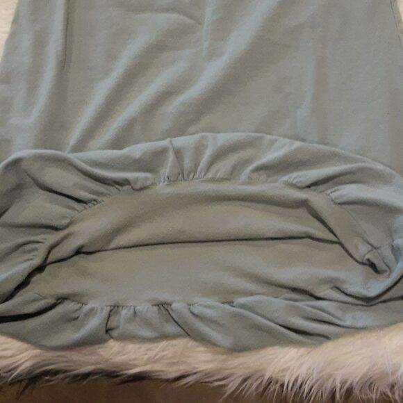 Persnickety Blue Dress - Size 12 w/ Ruffle Sleeves - Picture 6 of 8